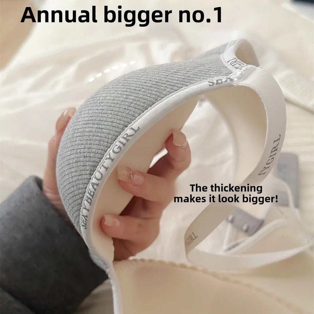 Wireless Push Up Bra A-C Cup Seamless Invisible Bralette w/ 3D Pads Anti-Sagging Comfort for Small Chest No Trace Underwear